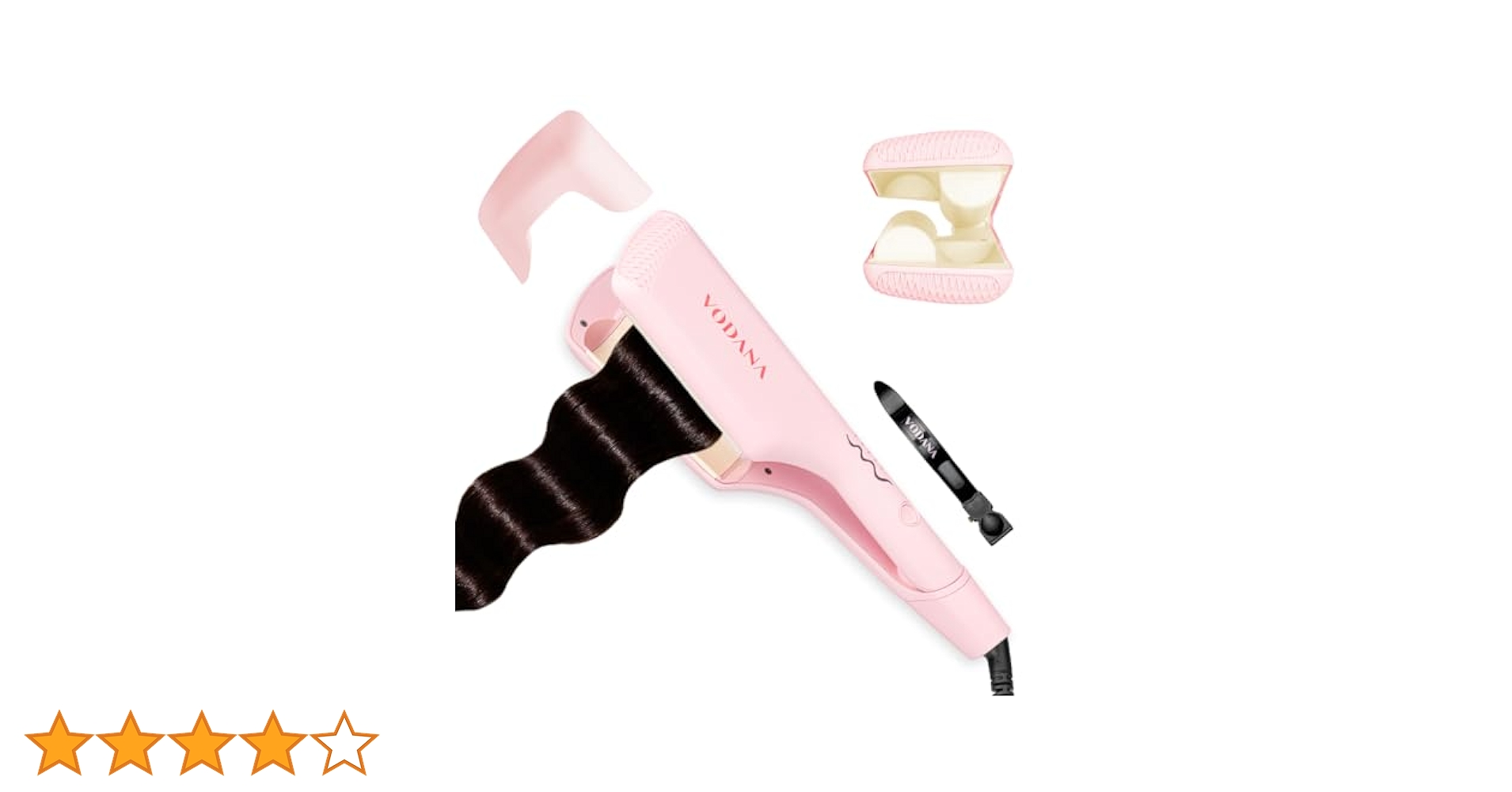 Amazon | VODANA トリプルフローアイロン (32mm, Pink vanilla